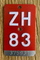 Velo Nummer ZH 83