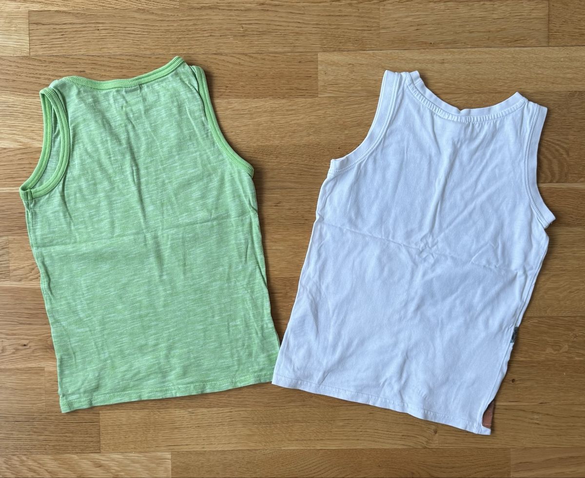 Camicie, T-shirt & Polo: Sommer Set: 2er Pack Achselshirts, Grösse 128 – Usato da Flumenthal venduto da Krajan 1