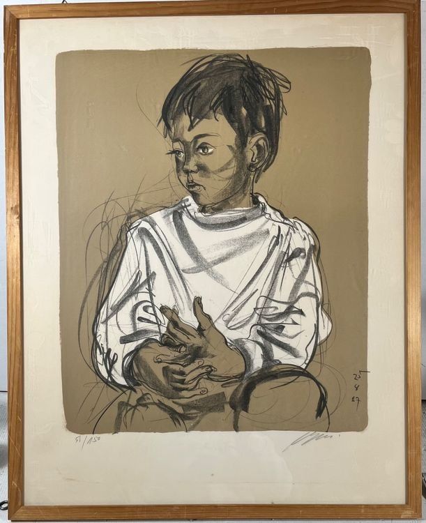Grafiken & Lithographien: Hans Erni Nr 51/150 Lithographie, Handsigniert – Gebraucht aus Hinwil von Chnap