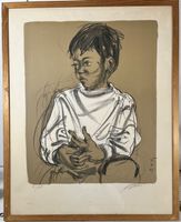 Hans Erni Nr 51/150 Lithographie, Handsigniert