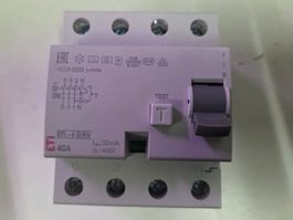 Eti FI Schalter 4P 10kA 40A 30mA EFI-4G/KV