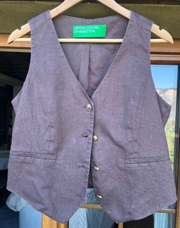 Gilet en lin Benetton Gr 40
