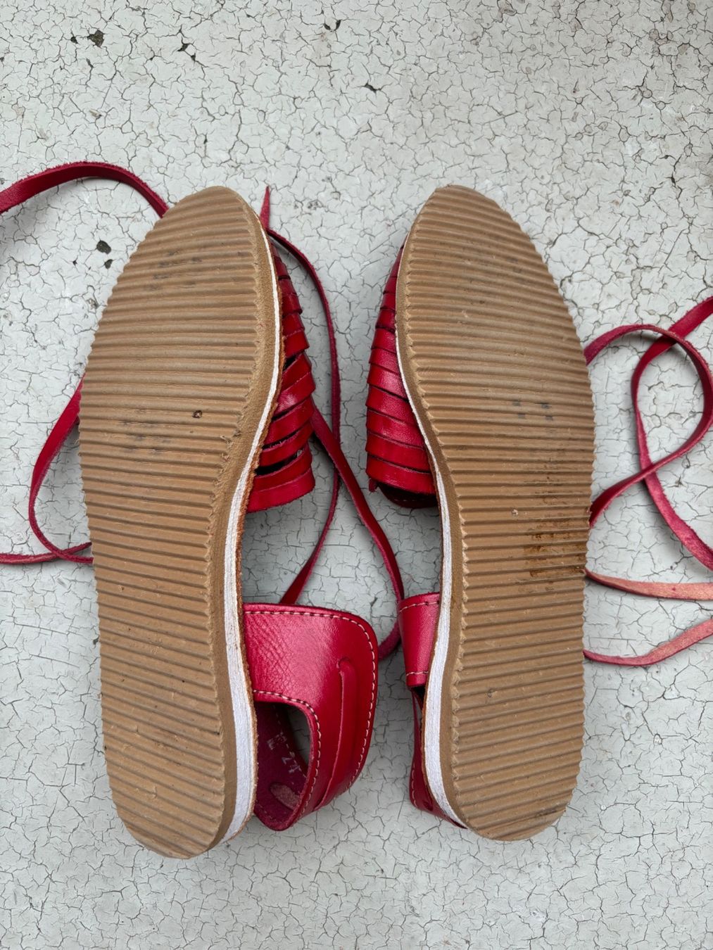 Scarpe da donna: Huarache Sandalen Leder Rot 36.5 – Usato da Zürich venduto da jas_5mwh 5