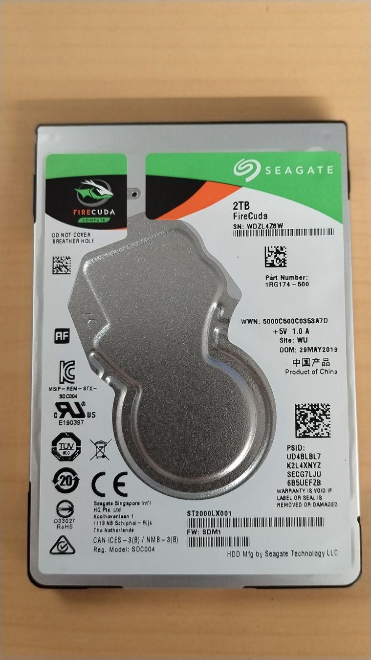 Seagate Disques durs: Seagate FireCuda 2TB HDD ST2000LX001 – D'occasion à Wallisellen par mic_gg2g