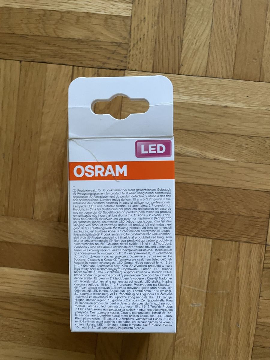 Osram Lampade: OSRAM LED Lampe, E27, Neu, Kaltes Licht – Nuovo (secondo la descrizione) da Zürich venduto da 01pippa 2