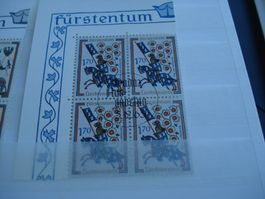 Liechtenstein, Satz Minnesänger, 4erblocks 1963 ET-o,Gummi**