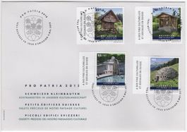 Pro Patria Serie 2012 mit TAB links (fr) auf illustr. FDC