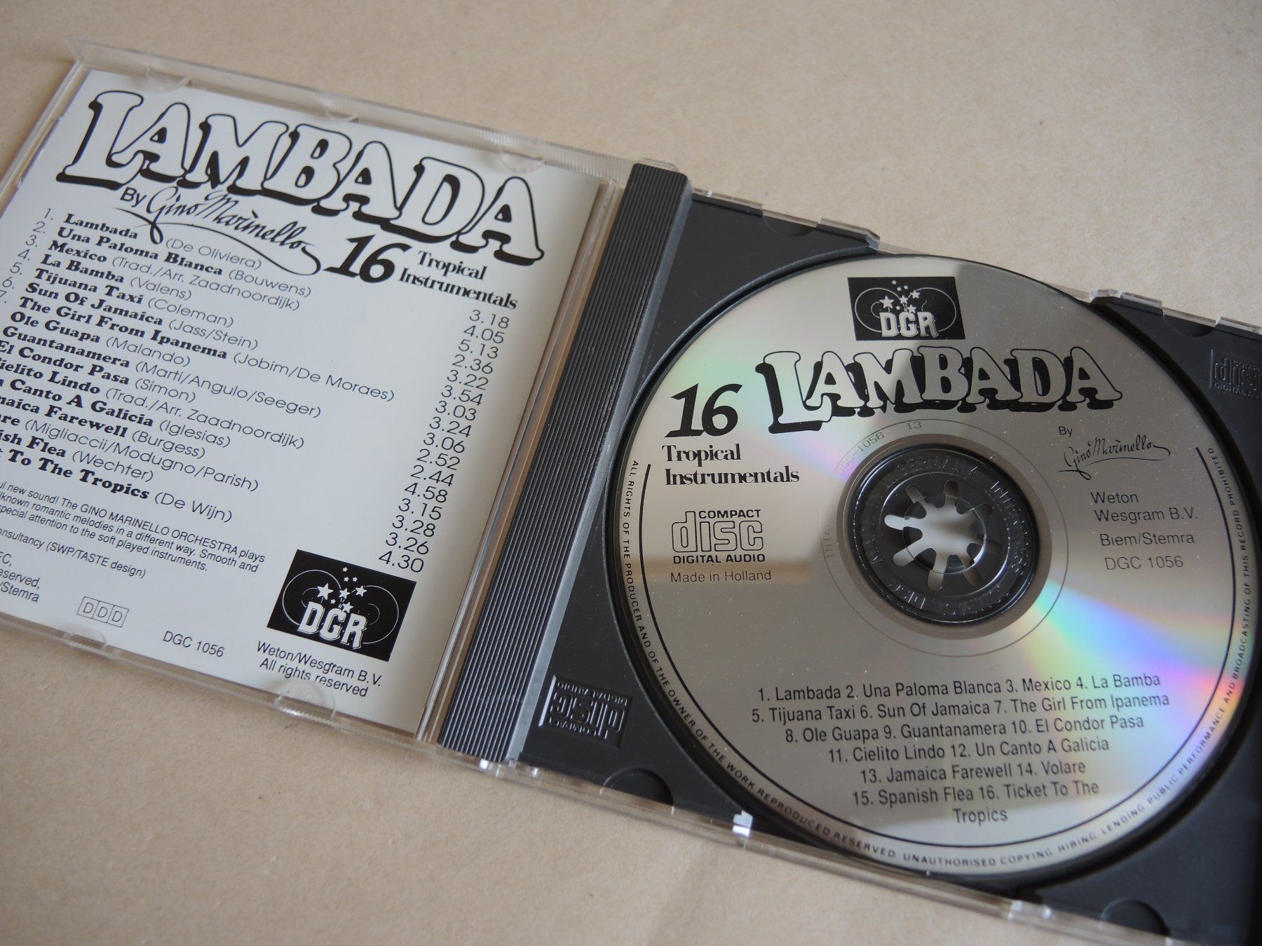 CDs: Lambada CD - Gino Marinello - Tropical Instrumentals – Gebraucht aus Rorschach von maeck8 1