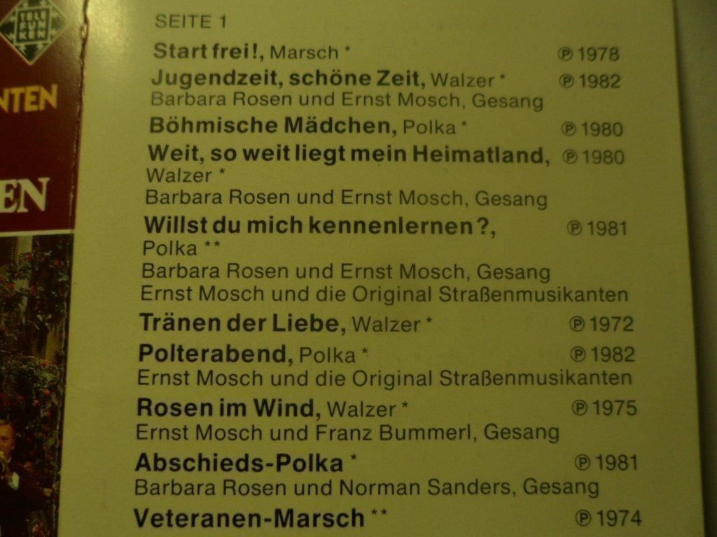 Kompaktkassetten: ERNST MOSCH und Egerländer Musikanten – Neu (gemäss Beschreibung) aus Langnau i. E. von gf2_29jt 1