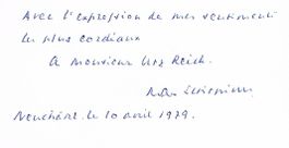 Max Petitpierre 1899-1994 Autogramm Karte 7x14cm Bundesrat