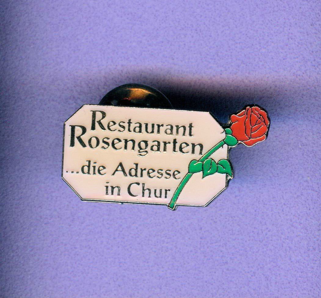 Plaketten & Abzeichen: Rest.  ROSENGARTEN  Chur – Gebraucht aus Winterthur von Sammleroase