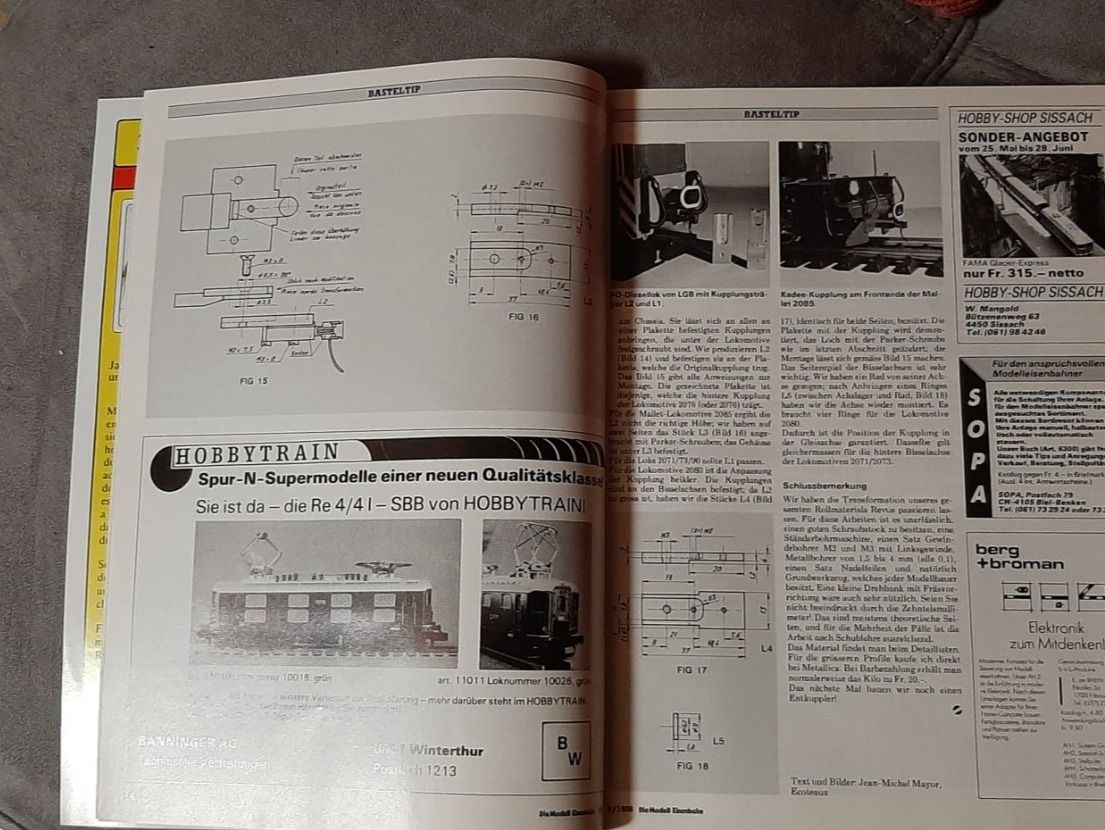 Riviste & Magazine: Zeitschrift, Die Modell Eisenbahn 1986 – Usato da Lohn-Ammannsegg venduto da schwerti53 3