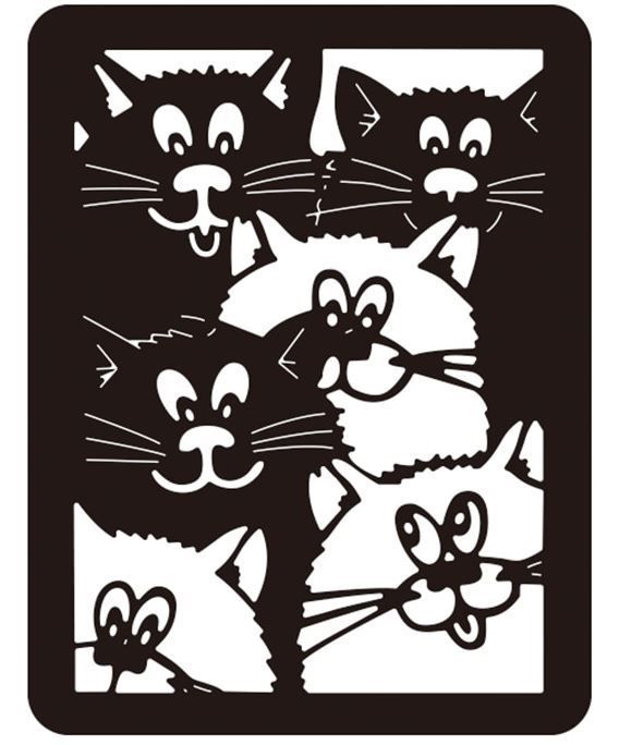 Schablonen: Neue, grosse Stanzschablone  Büsi, Katzen  NEU – Neu und originalverpackt aus Effretikon von wenuss