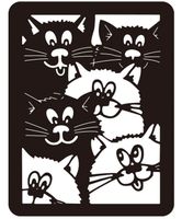 Neue, grosse Stanzschablone  Büsi, Katzen  NEU