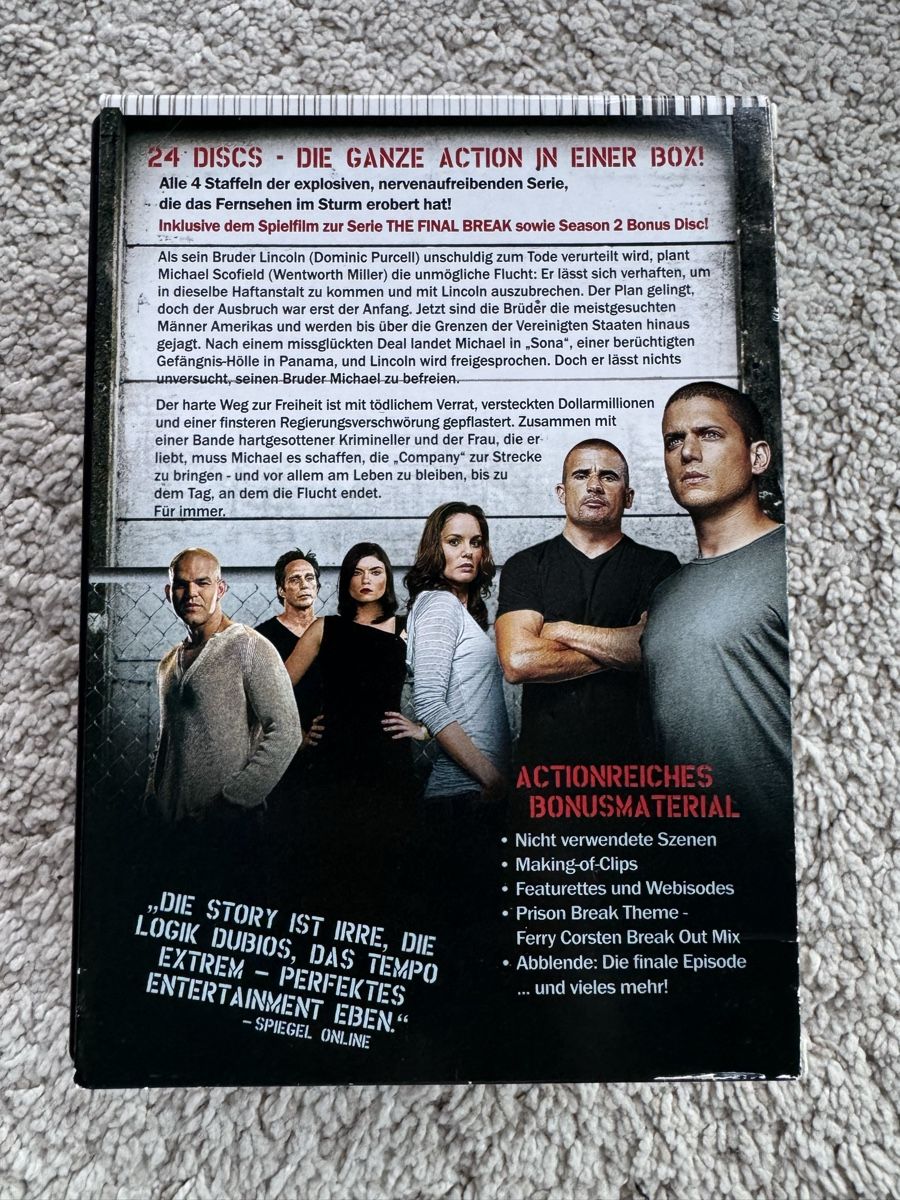 Alle DVDs: Prison Break Complete Series DVD Box Set – Gebraucht aus Pfäffikon ZH von Watch_lover 1