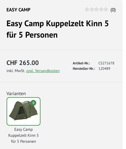 Zelte: Neues Zelt 5 Personen – Neu und originalverpackt aus Detligen von blauholz 4