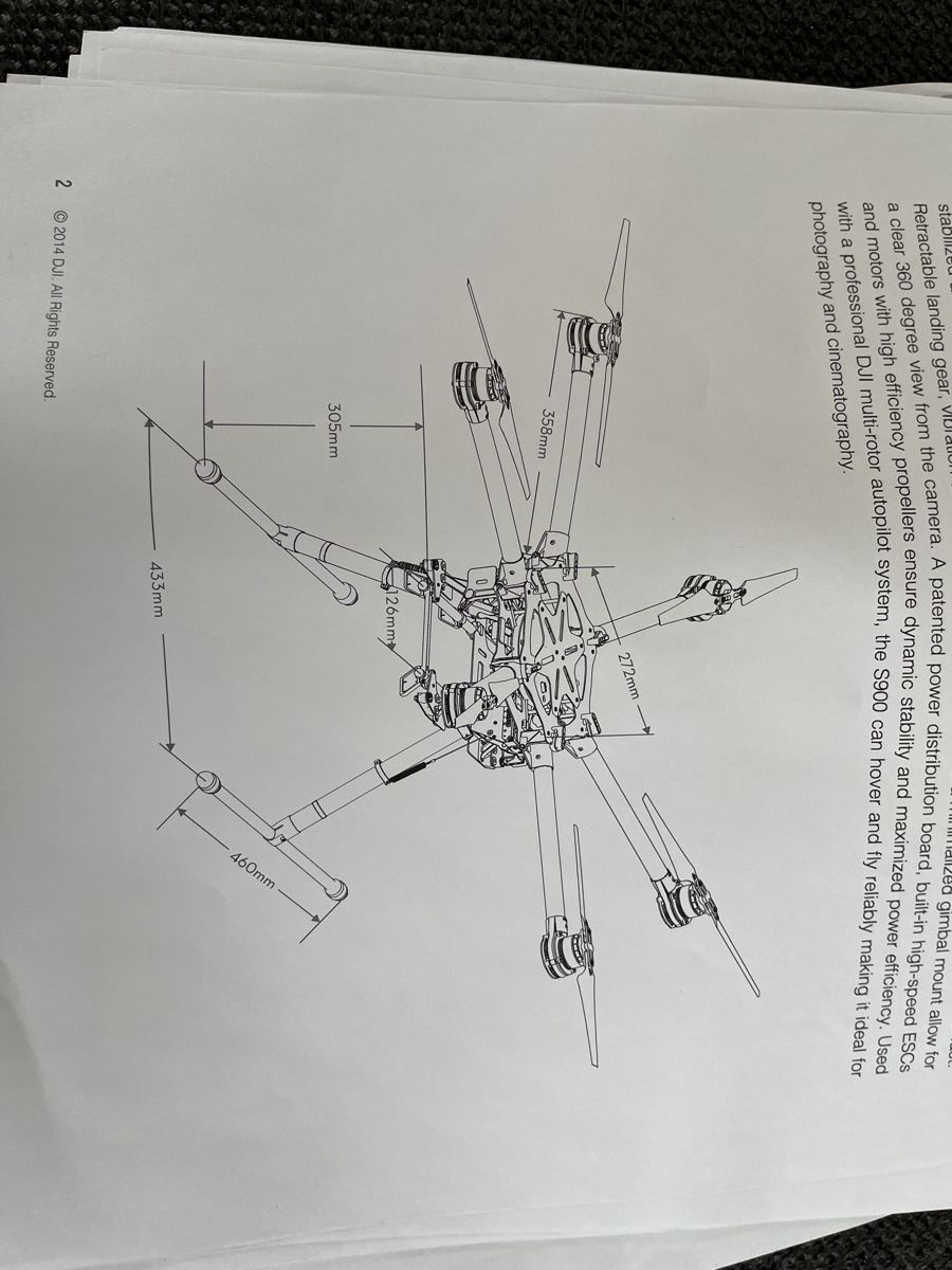 DJI Modellismo RC: DJI Spreading Wings S900 – Nuovo (secondo la descrizione) da Untervaz venduto da LuWo92 2