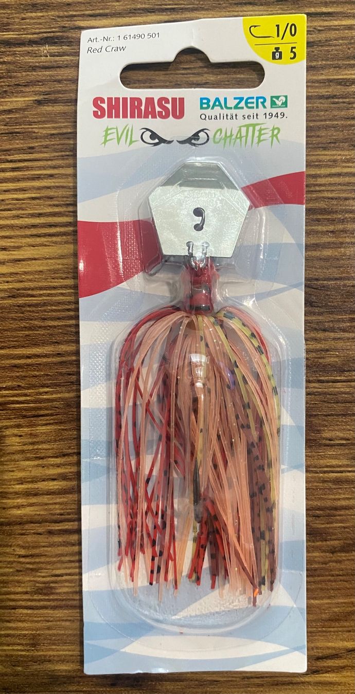 Balzer Esche: BALZER Shirasu Evil Chatterbait Gr.1/0 5g – Nuovo e nell'imballaggio originale da Widnau venduto da Fishingtackle_Oggy