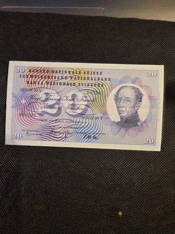 CH 20 Fr. Note ungef. Dez. 1965 (Neu (gemäss Beschreibung)) in Boswil ...