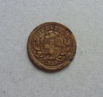 Schweiz ++ 1 Rappen 1850, gute Erhaltung