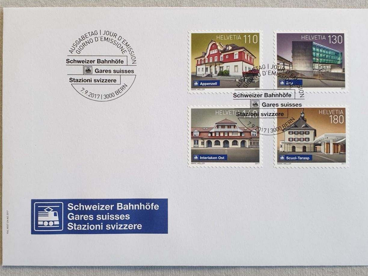 Tutti i francobolli: (905) "Schweizer Bahnhöfe III" – Usato da Schwarzhäusern venduto da Inot3