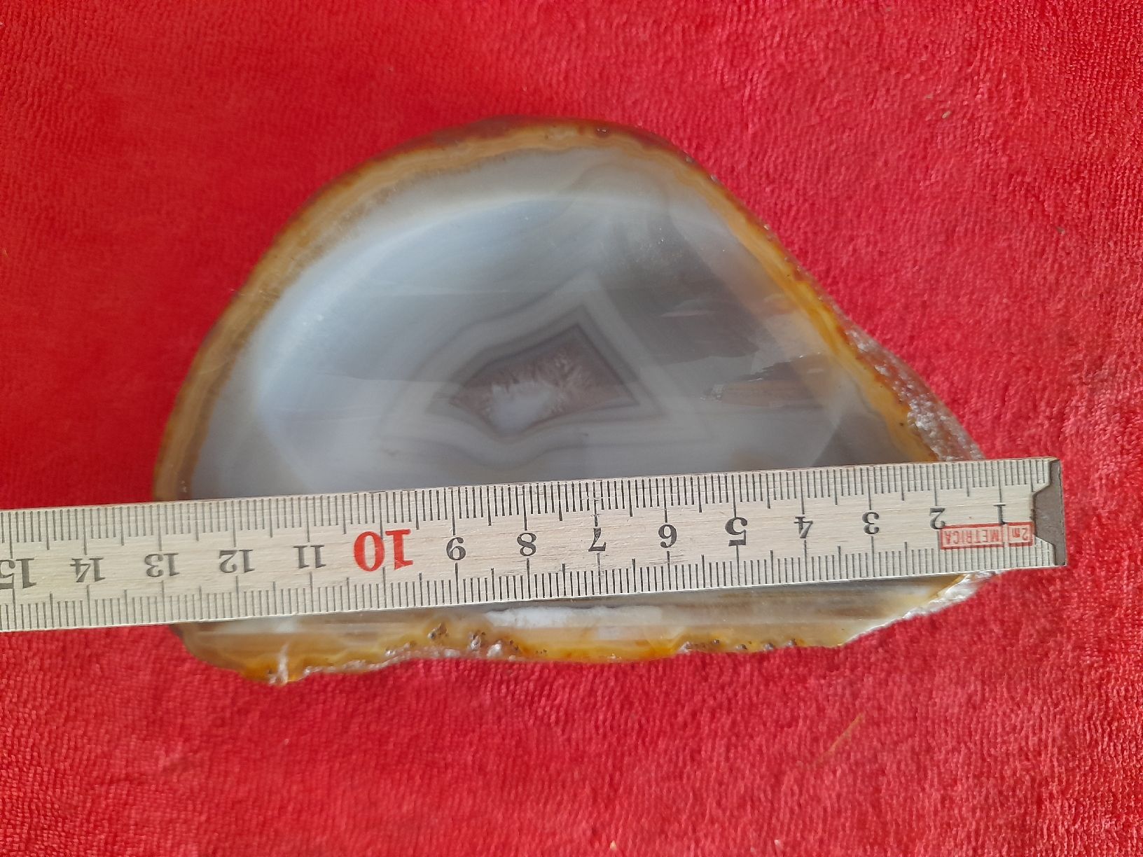 Minerali & Pietre curative: Achat Scheibe poliert, Edelstein-Sammlung, ca. 14cm – Usato da Winterthur venduto da Ufff512 4