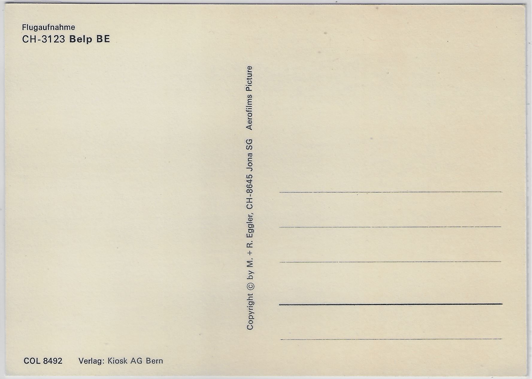 Cartes postales: Flugaufnahme Belp BE – Antique à Ettingen par Kartenplanet 1