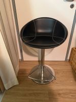 Schöner Barhocker, Leder, Schwarz, Top Zustand!