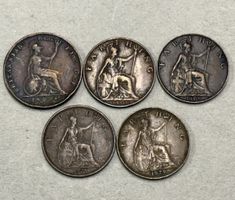  Großbritannien - Sammlung Penny  Münzen 