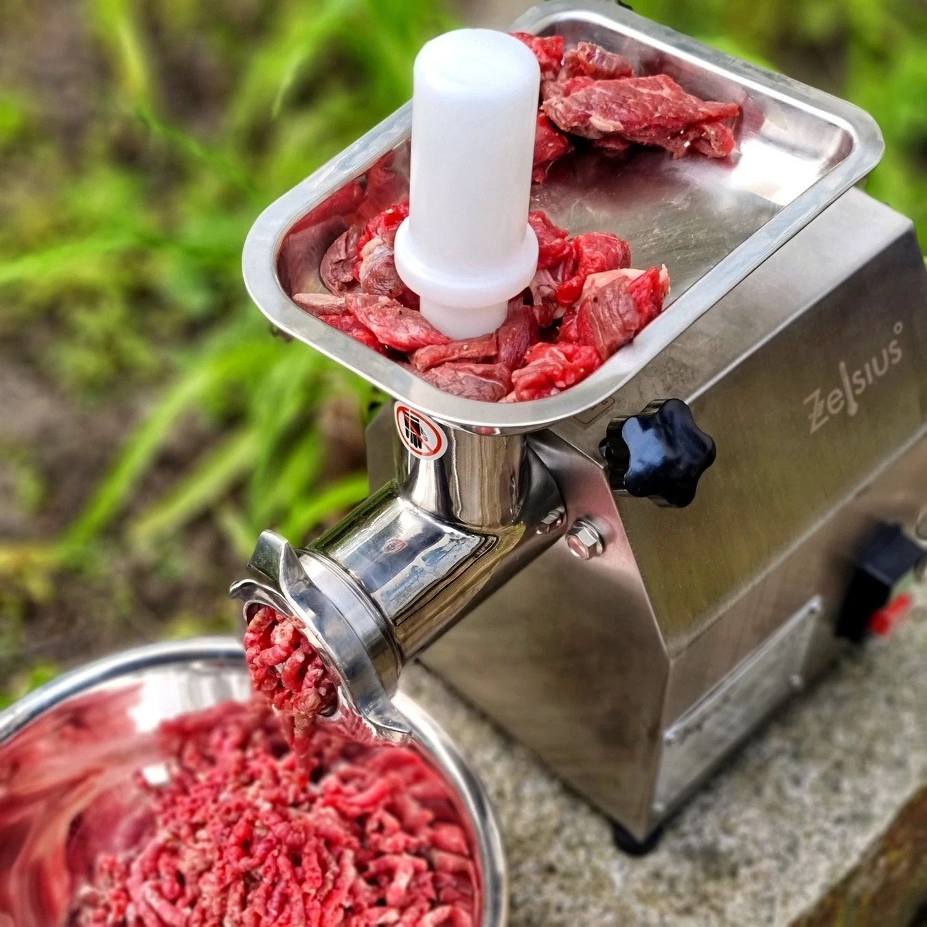 Elettrodomestici da cucina: Wurstfüller Mahlzeit Profi Edelstahl Fleischwolf elektrisch – Nuovo (secondo la descrizione) da Kirchdorf AG venduto da csnmclub 2