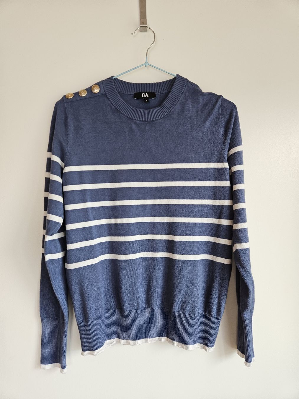 C&A Maglioni & Felpe: C&A Pullover blau/weiss gestreift – Usato da Ebikon venduto da SecondChance_byM 2