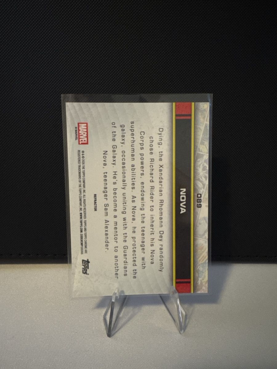 Topps Cartes à collectionner: Marvel Chrome Nova Karte Refractor – Neuf (Voir description) à Dulliken par alpi.cards 1