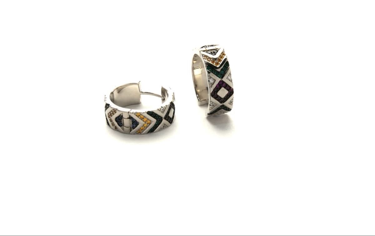 Ohrringe & -stecker: Multicolor modern Earring – Neu und originalverpackt aus Adliswil von sed_tn96 1
