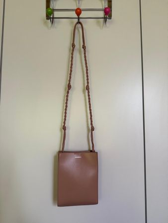 Umhaengetasche Jil Sander Leder rosa neuwertig