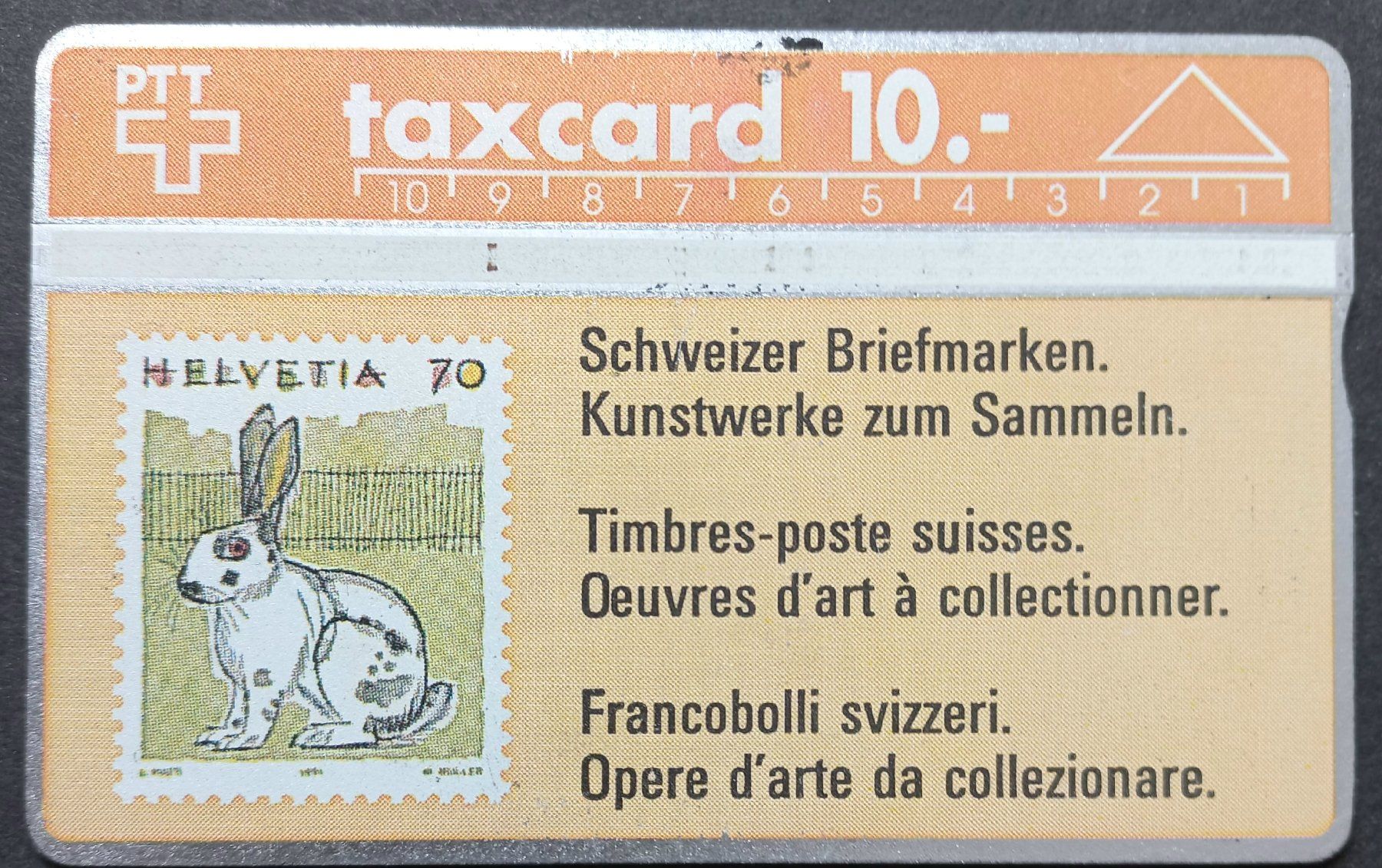 Swisscom Schede telefoniche: Taxcard - zu Briefmarke - CH – Usato da Niederuzwil venduto da lubimaja