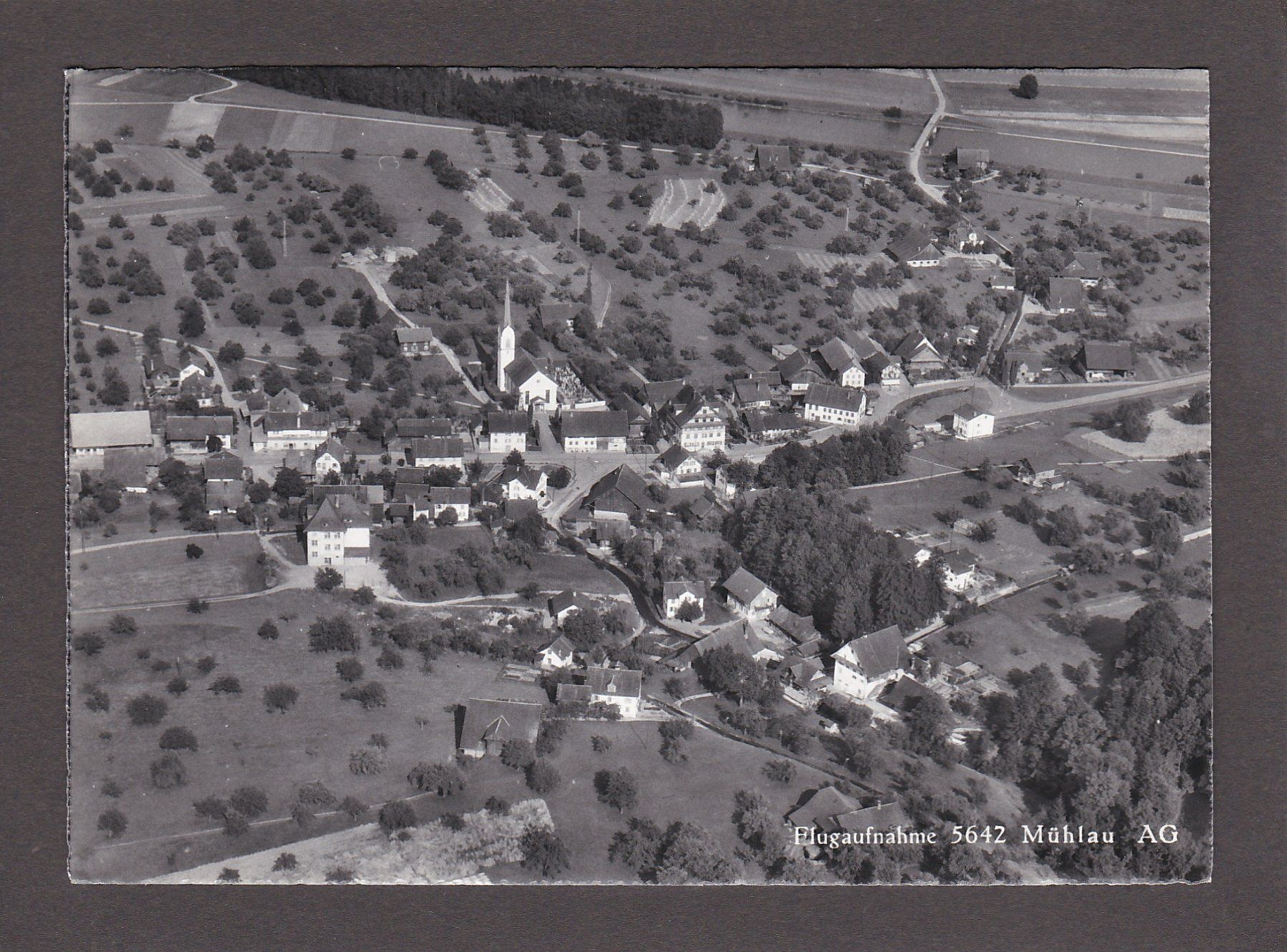 Cartoline postali: MÜHLAU Flugaufnahme – Usato da Reiden venduto da cinfis