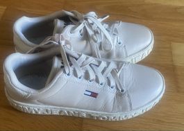 Tommy Hilfiger Sneaker beige Leder Grösse 39 guter Zustand