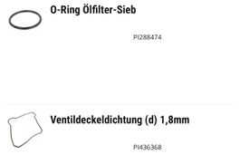 Vespa ET4 125 (alt) Ventildeckeldichtung und Öl Ring