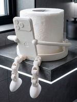 Support Papier Toilette Articulé 3D - Design Rigolo
