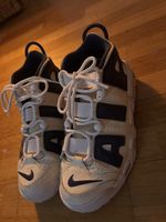 Nike Air More Uptempo Sneakers Weiss Dunkelblau Grösse 40