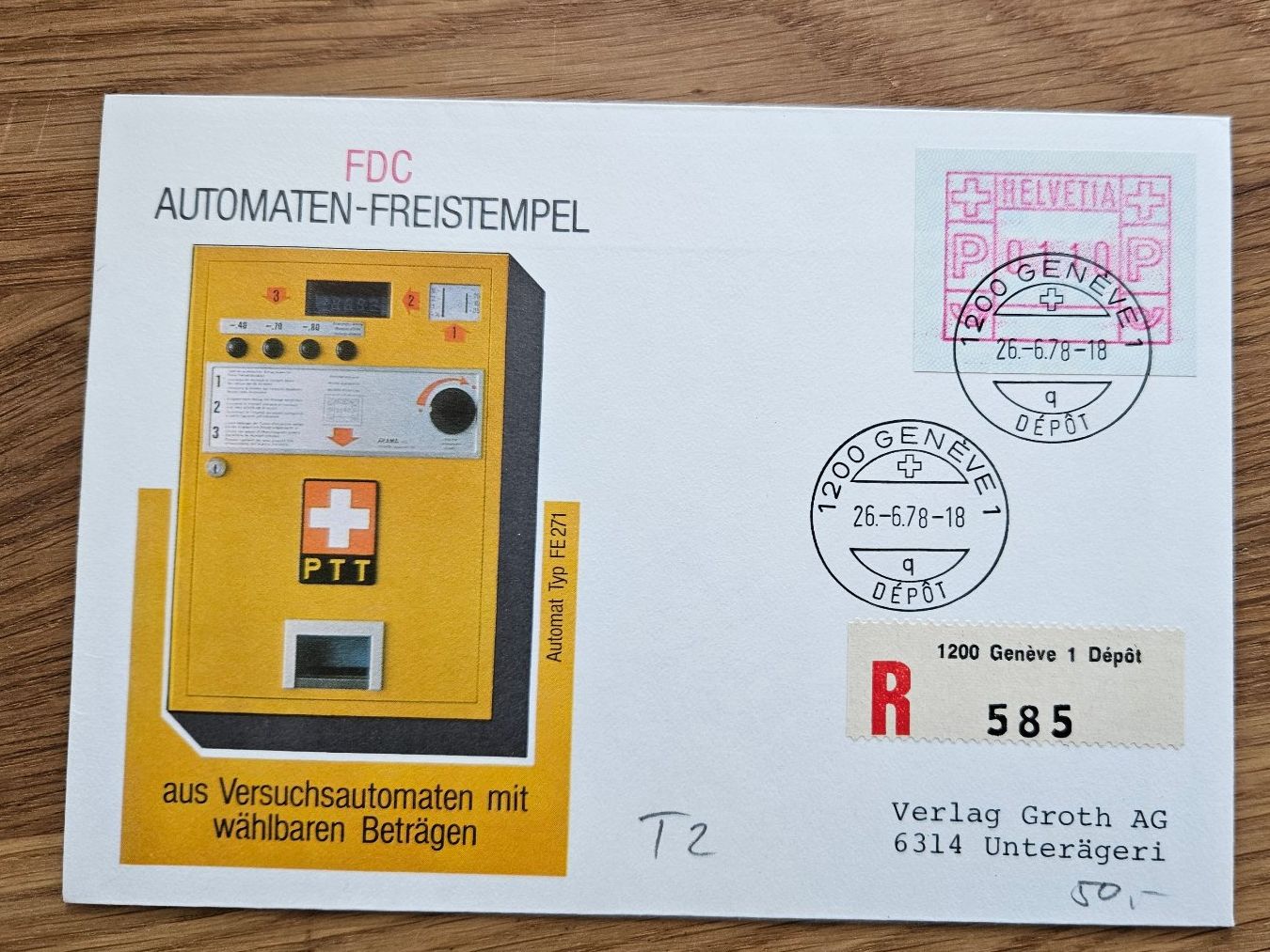 Tutti i francobolli: ATM 2 auf FDC  (Kat 50.--) ab 4.-- – Usato da Buttikon SZ venduto da Marcelr