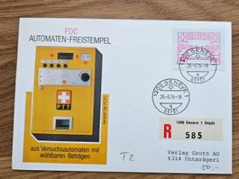 ATM 2 auf FDC  (Kat 50.--) ab 4.--