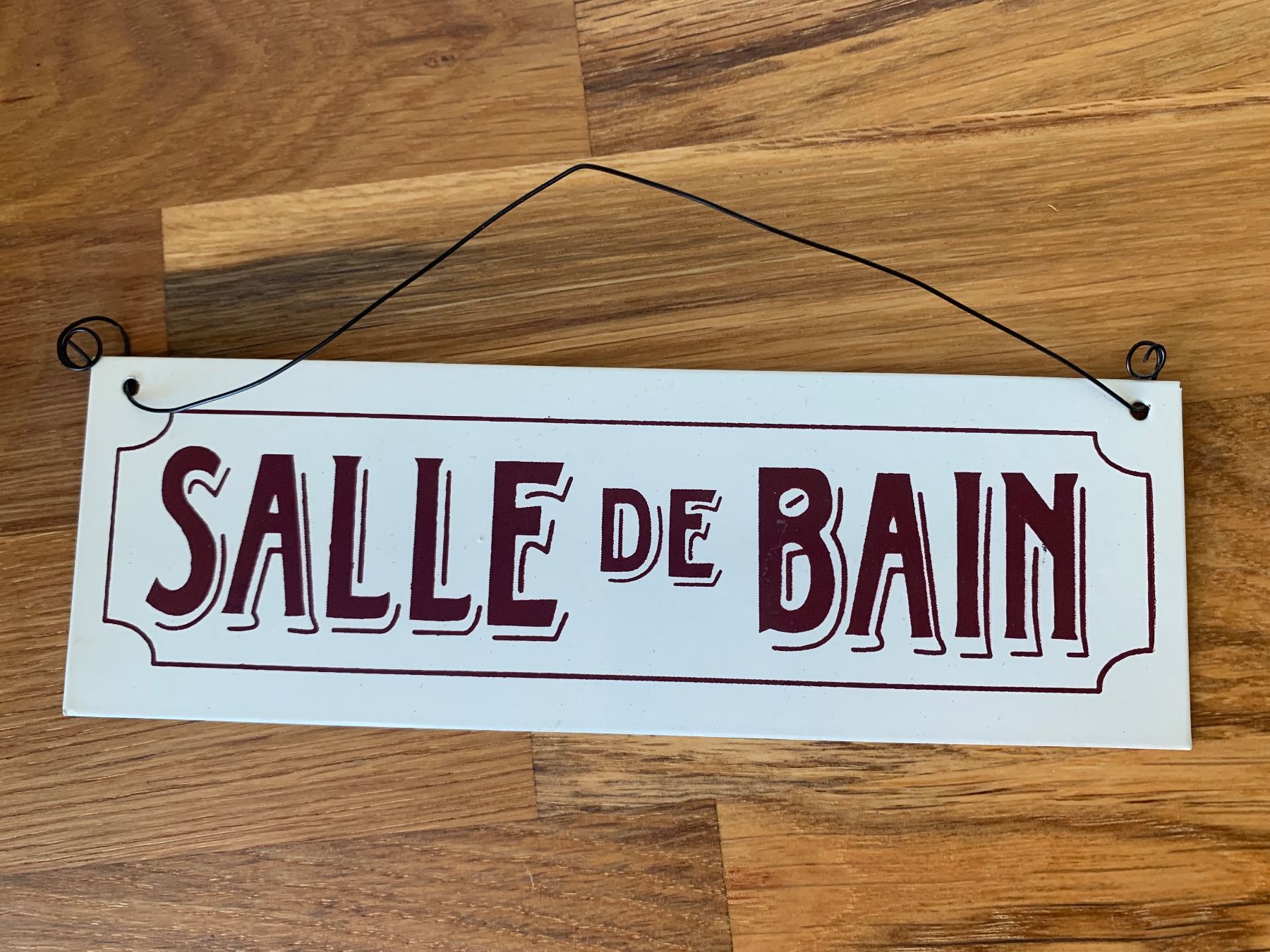 Insegne: Schönes Metallschild Salle de bain – Nuovo (secondo la descrizione) da Vinelz venduto da sa_s