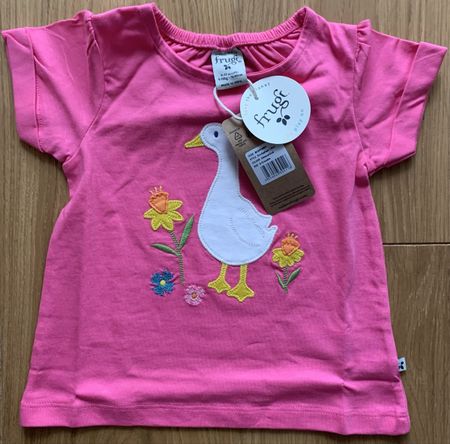 Frugi T-Shirt Gans, Gr. 9-12 Monate, Neu mit Etikett!