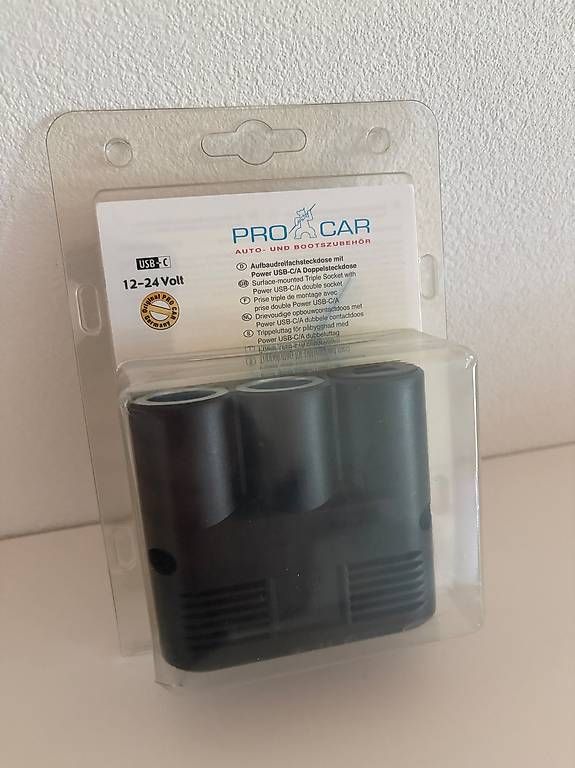 Stecker: Pro Car Aufbaudreifachsteckdose 12-24 Volt – Neu und originalverpackt aus Rickenbach ZH von wulu09 1