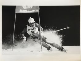 Vreni Schneider, Schweizer Skirennfahrerin, Wintersport,1988