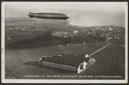 1929 Zeppelin LZ 127 Flug Bord-Stempel Werft Friedrichshafen