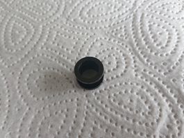 Tunel Plug mit Gewinde, schwarz, 12mm