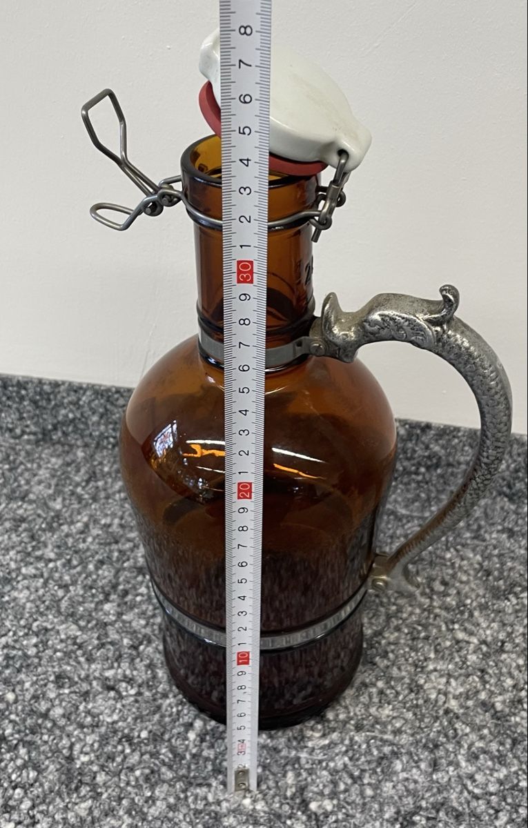 Bicchieri: Amber Glass Jug mit Swing Top Drachen Handle – Nuovo (secondo la descrizione) da Au ZH venduto da Jaggy4 3