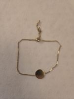 Elegantes goldfarbenes Armband mit Kreis - Neuwertig!